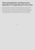 Alternating Manic and Depressive Episodes: A Comprehensive Overview
