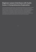 Beginner Lesson Interfaces with Audio Icons: A Comprehensive Exploration