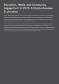 Education, Media, and Community Engagement in 2025: A Comprehensive Exploration