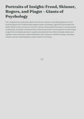 Portraits of Insight: Freud, Skinner, Rogers, and Piaget – Giants of Psychology