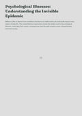 Psychological Illnesses: Understanding the Invisible Epidemic