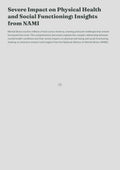 Severe Impact on Physical Health and Social Functioning: Insights from NAMI