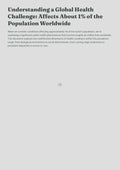 Understanding a Global Health Challenge: Affects About 1% of the Population Worldwide