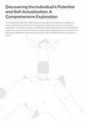 D iscovering the Individual's Potential and Self-Actualization: A Comprehensive Exploration