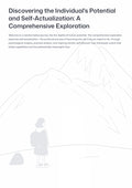D iscovering the Individual's Potential and Self-Actualization: A Comprehensive Exploration