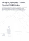 D iscovering the Individual's Potential and Self-Actualization: A Comprehensive Exploration