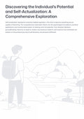 D iscovering the Individual's Potential and Self-Actualization: A Comprehensive Exploration