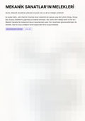 MEKANİK SANATLAR'IN MELEKLERİ