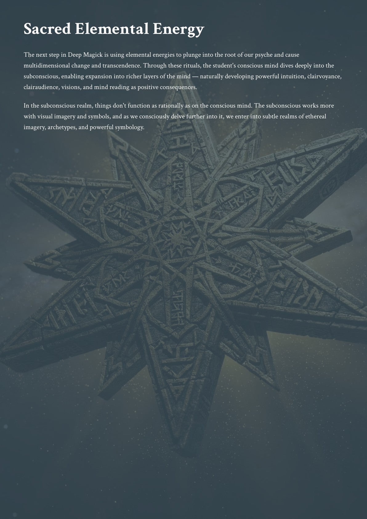 Sacred Elemental Energy