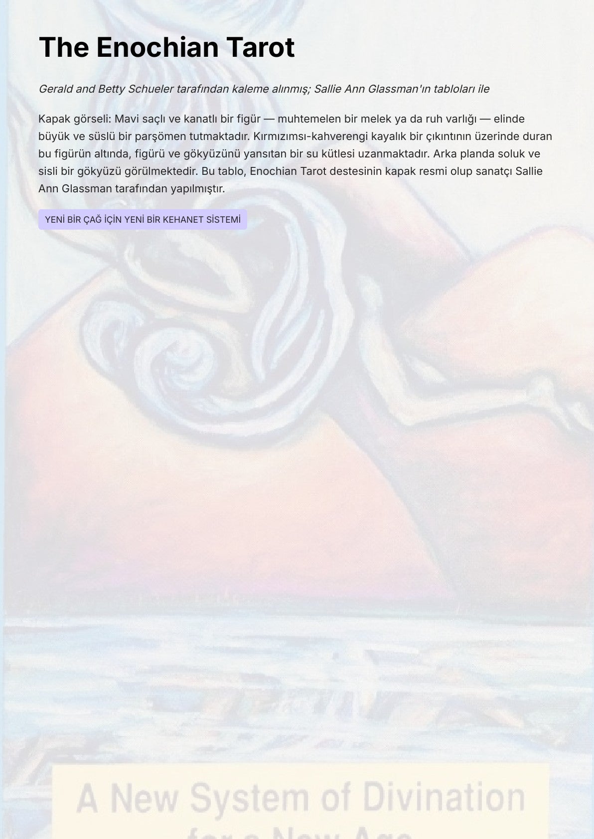 The Enochian Tarot