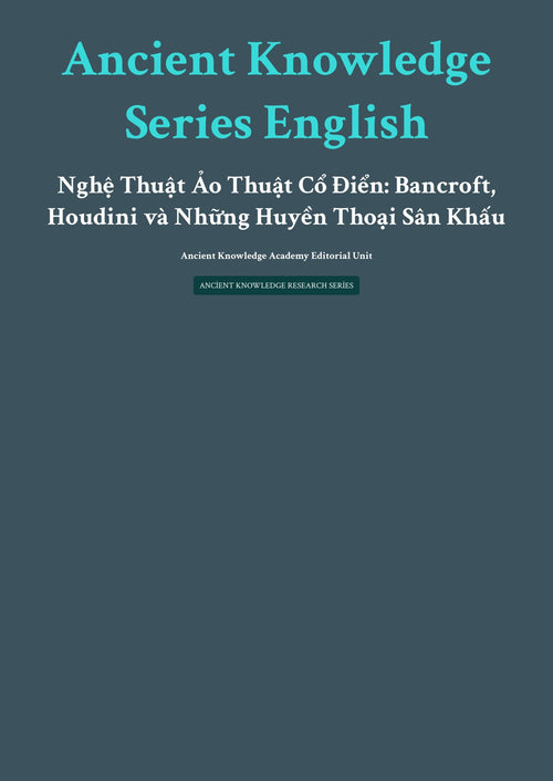 Ancient Knowledge Series English Nghệ Thuật Ảo Thuật Cổ Điển: Bancroft, Houdini và Những Huyền Thoại Sân Khấu