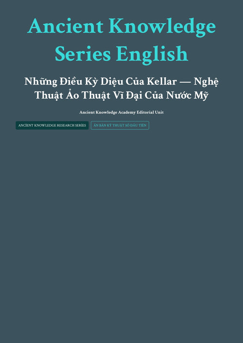 Ancient Knowledge Series English Những Điều Kỳ Diệu Của Kellar — Nghệ Thuật Ảo Thuật Vĩ Đại Của Nước Mỹ