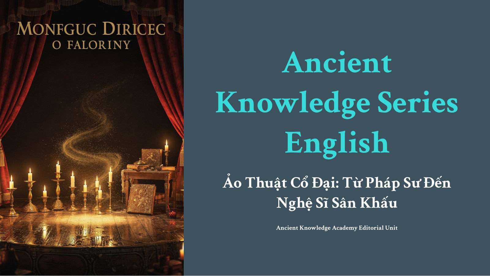 Anc ient Knowledge Series English Ảo Thuật Cổ Đạ i: Từ Pháp Sư Đến Nghệ Sĩ Sân Khấu
