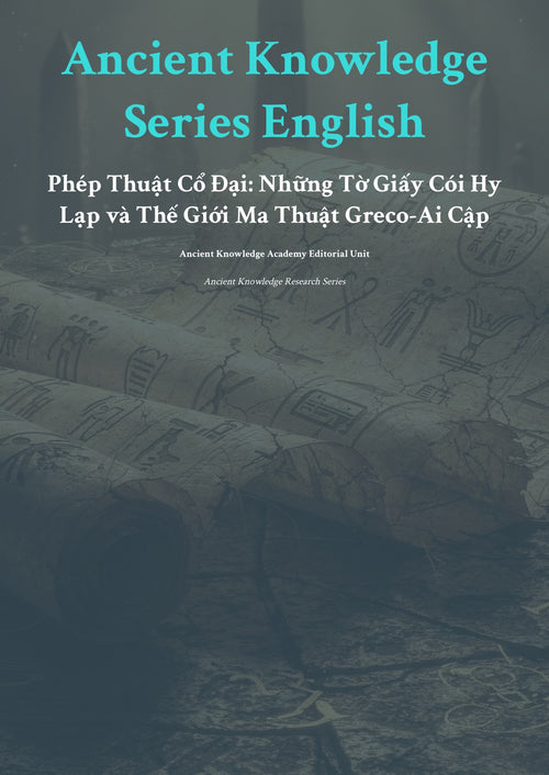 Anc ient Knowledge Series English Phép Thuật Cổ Đạ i: Những Tờ Giấy Cói Hy Lạp và Thế Giới Ma Thuật Greco-Ai Cập