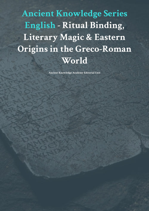 Anc ient Knowledge Series English - R itual Binding, Literary Magic & Eastern Origins in the Greco-Roman World